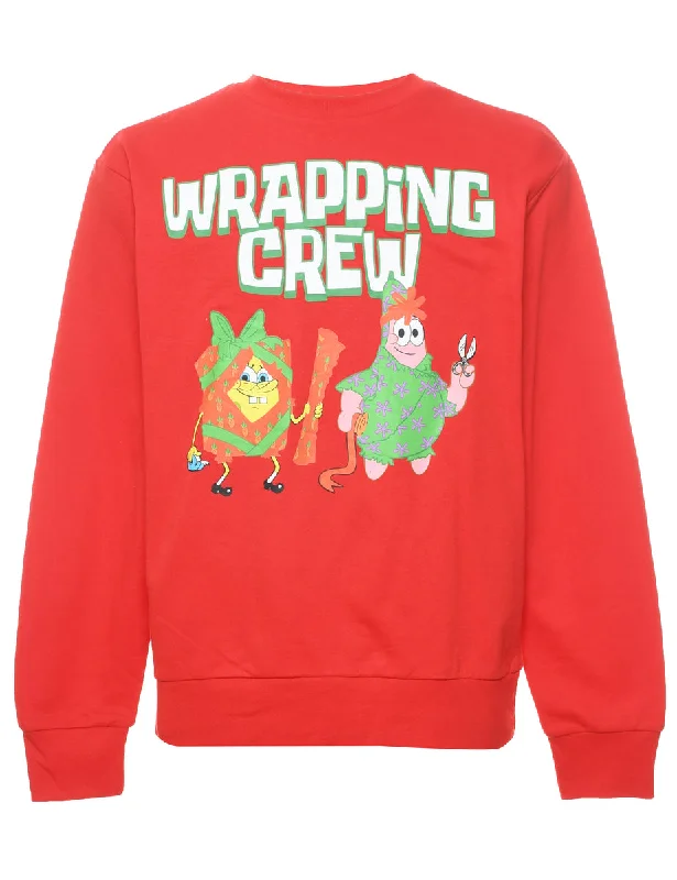 Act Now Wrapping Crew Christmas Sweatshirt - M