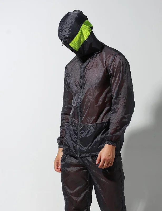 Sale Alert Translucent Quick-Dry Sport Long Sleeve Hooded Jacket S2902