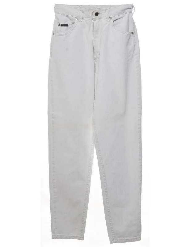 Can't Beat White Tapered Lee Jeans - W26 L30