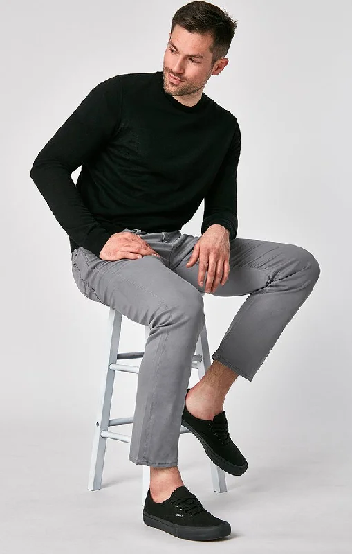 Hurry In MATT RELAXED STRAIGHT LEG IN SHARK SKIN TWILL