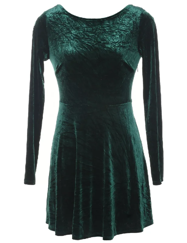 Deal of the Day Velour Evening Dress - S