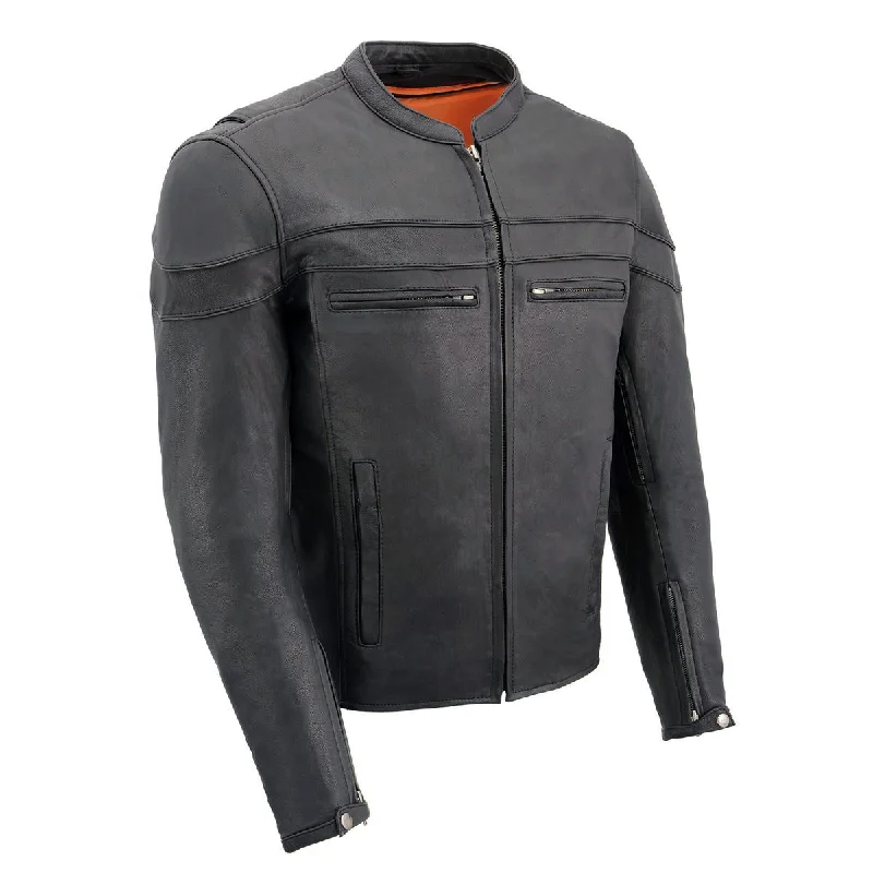 Overstock Sale Milwaukee Leather MLM1526 Men's Black 'Stay Cool' Black Leather Sporty Motorcycle Jacket with Cool-Tec Overstock Sale Milwaukee Leather MLM1526 Men's Black 'Stay Cool' Black Leather Sporty Motorcycle Jacket with Cool-Tec