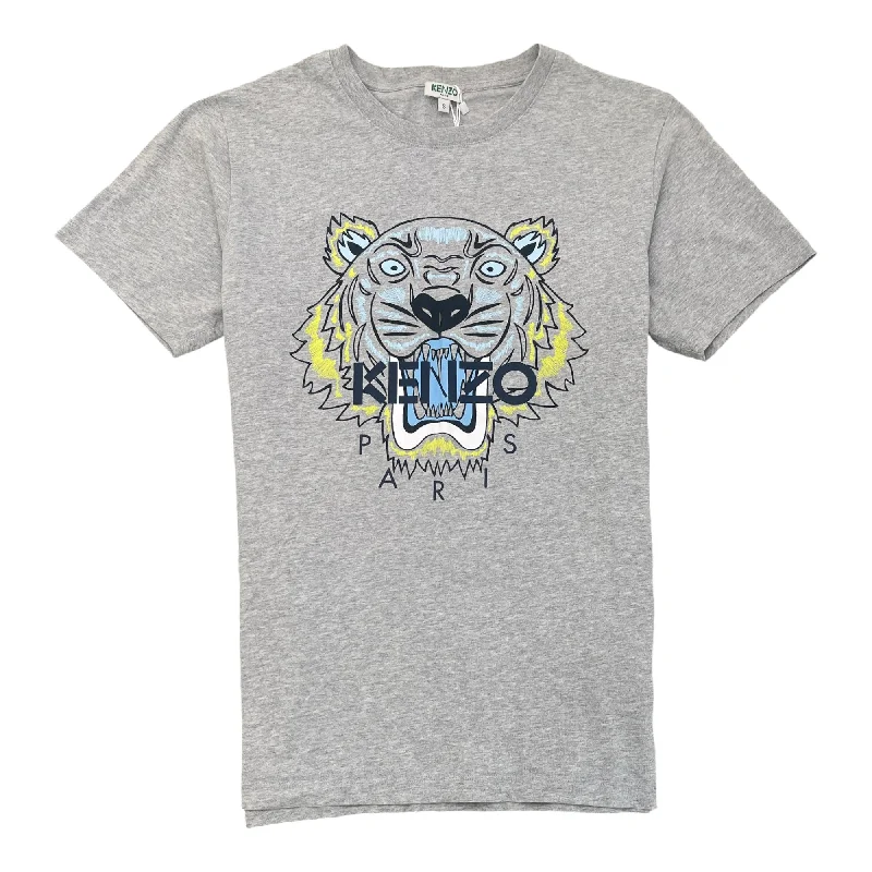 Sale Event Men's Tiger Print T-Shirt Grey Size S