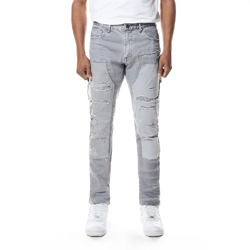 Weekend Offers That Thrill Easy Slim Mixed Media Double Knee Twill Pants
