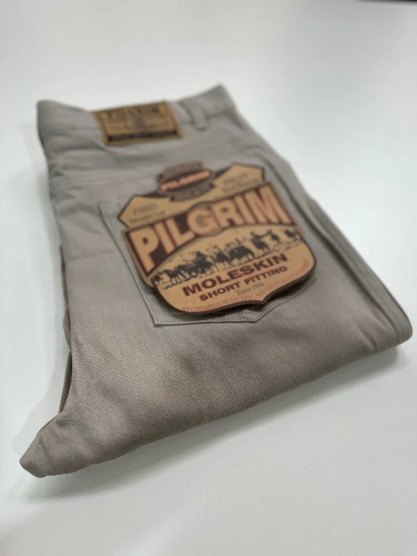 New Arrival Mens 5 Pocket Western Moleskin Jean, Regular Fit, Regular Leg, Bone