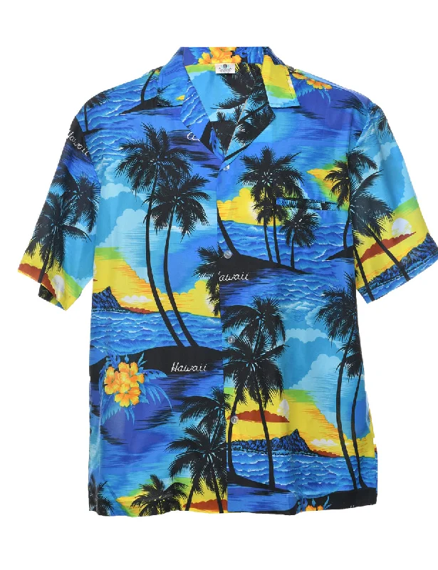 Super Bargain Tropical Hawaiian Shirt - L