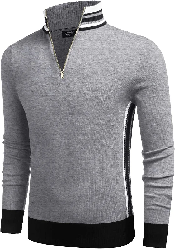 Daily Deals Striped Collar Pullover Sweater (US Only)