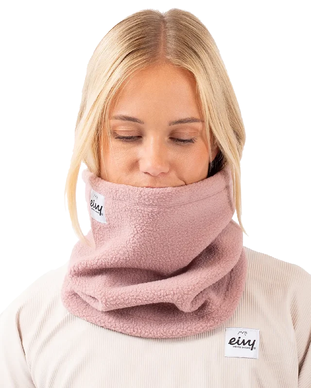 Don't Wait Eivy Adjustable Sherpa Women's Neckwarmer - Faded Woodrose