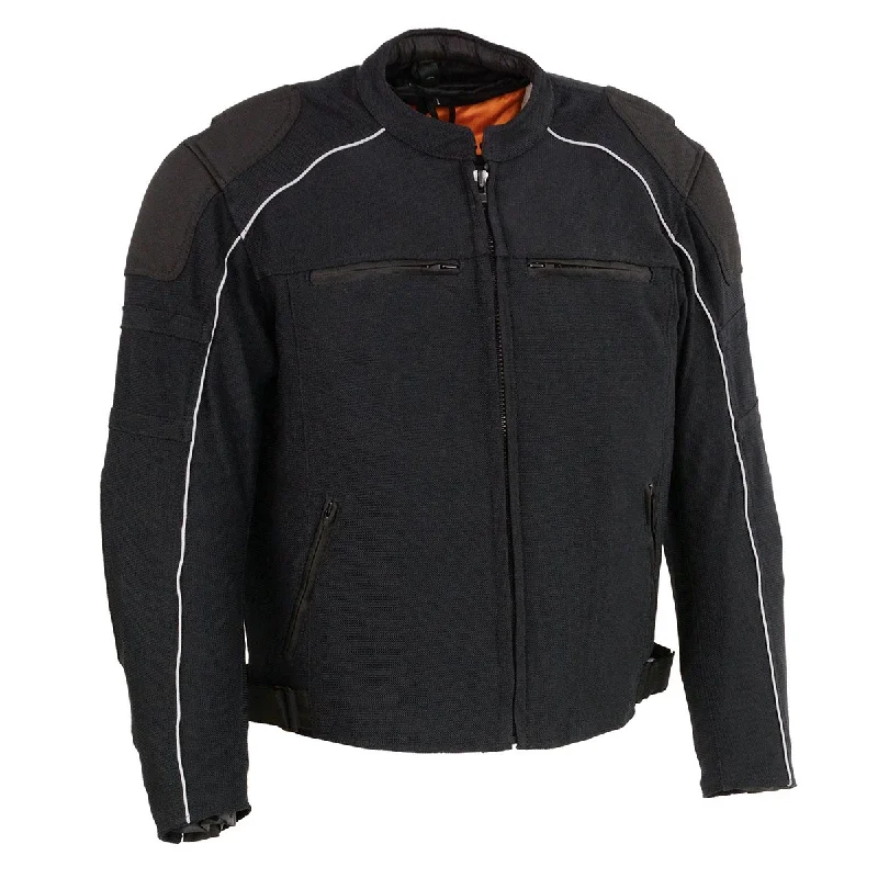 Savings Bonanza Milwaukee Leather MPM1791 Men's Black Armored Textile Motorcycle Jacket-All Season Jacket w/ Removable Liner Savings Bonanza Milwaukee Leather MPM1791 Men's Black Armored Textile Motorcycle Jacket-All Season Jacket w/ Removable Liner