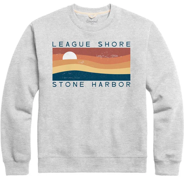Weekend Deal Men's League Shore Essential Fleece Crew - Classic Oxford