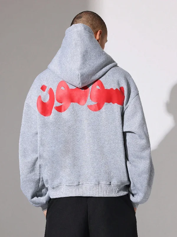 Discount Deals Regular Fit Overhead Hoodie With Large Graphic Print