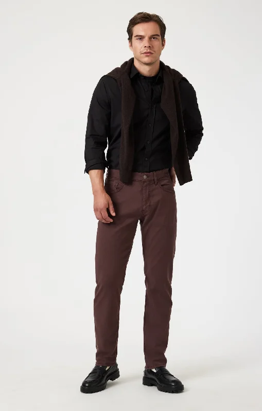 Value Pack MARCUS SLIM STRAIGHT LEG IN CURRANT LUXE TWILL