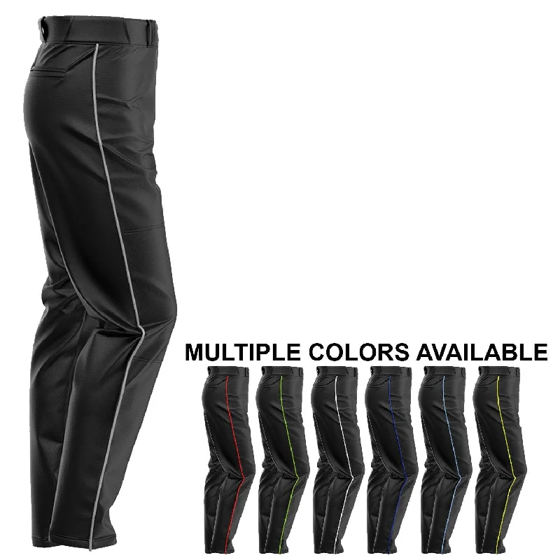 Limited Time SIS Pro-Line Softball/Baseball Game Pants (Black with Colored Piping)