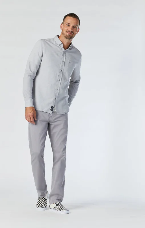 Shop the Weekend Away ZACH STRAIGHT LEG PANTS IN GRAPHITE TWILL