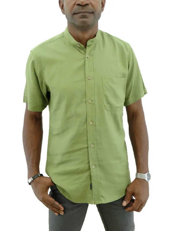 Super Sale 13S1872GREENP, Oleg Cassini Men's S/Sleeve  Linen Shirts
