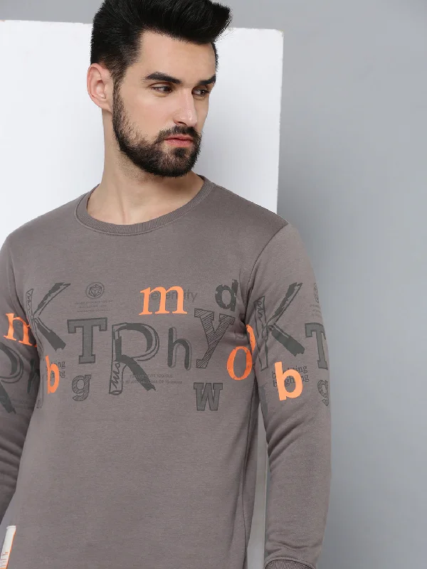 Huge Discounts Men Grey Solid Sweatshirt