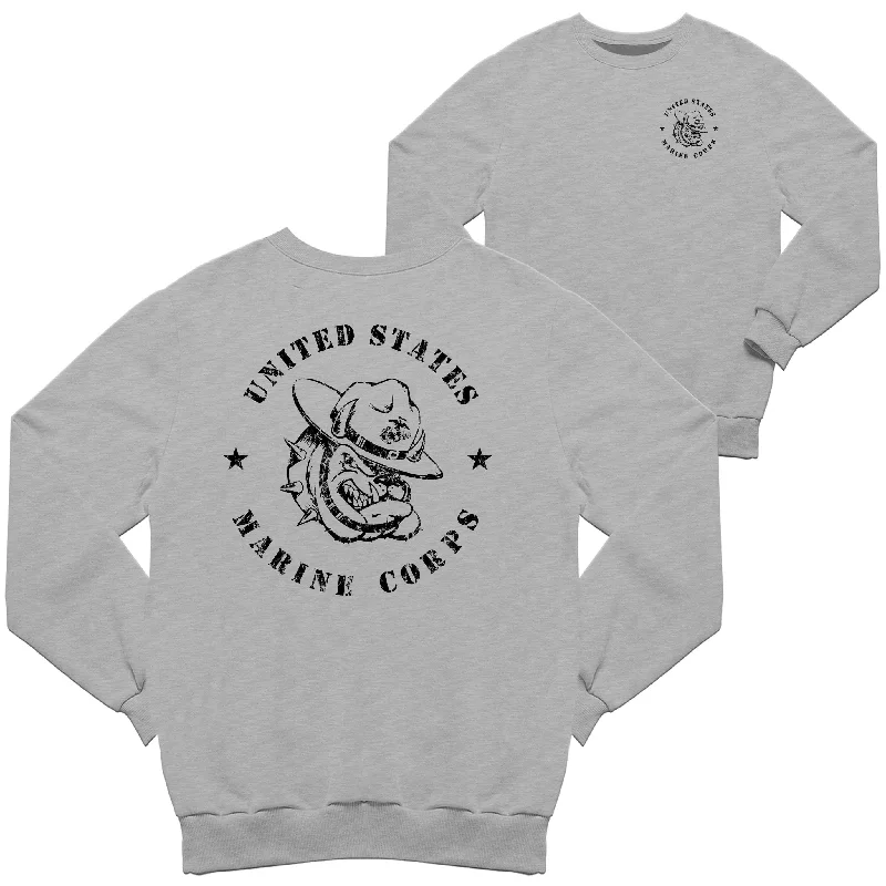 Deal of the Day Retro Marines Bulldog 2-Sided Sweatshirt