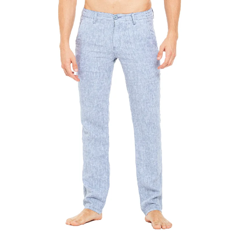 Weekend Specials to Celebrate Linen Slim Fit Pants - Blue