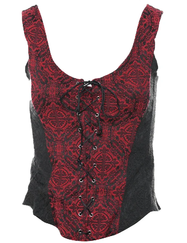Weekend Offers That Shine Two Tone Corset - M
