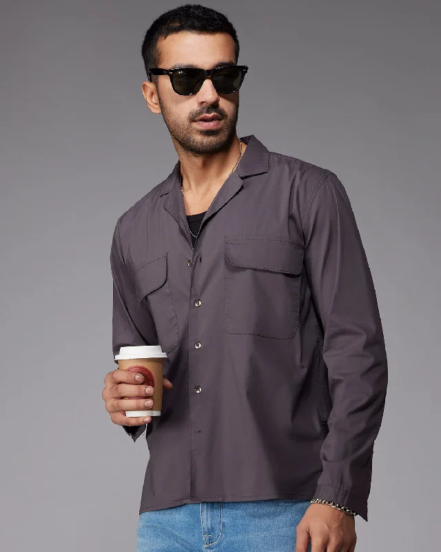 Final Sale Charcoal Stretch Shirt