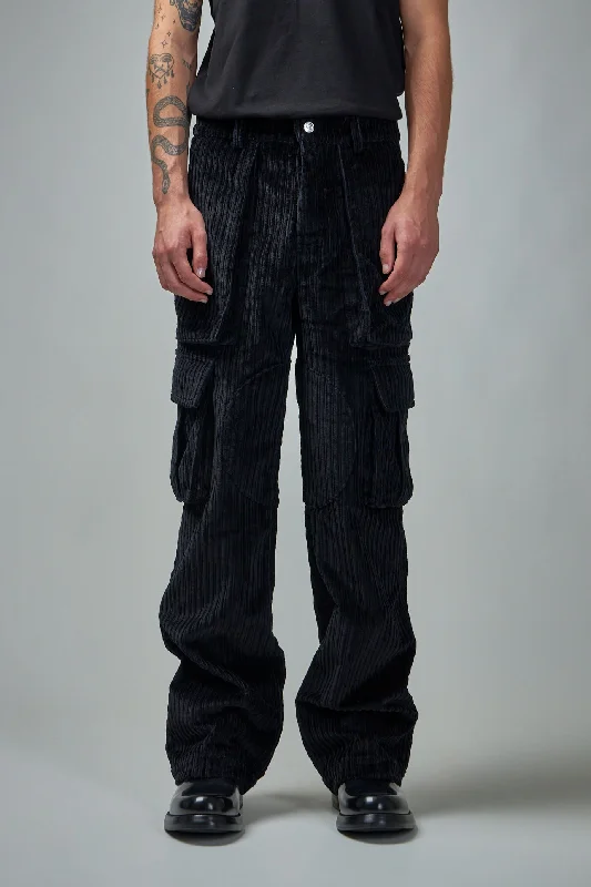 Clearance Sale Corduroy Logo Cargo Pants