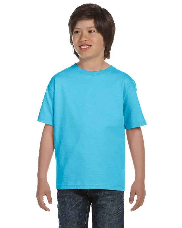 Savings Alert Hanes Youth ComfortSoft T-Shirt | Light Blue