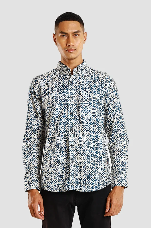 Limited Availability My Slim Fit Long Sleeve Petunia Deep Teal Outline