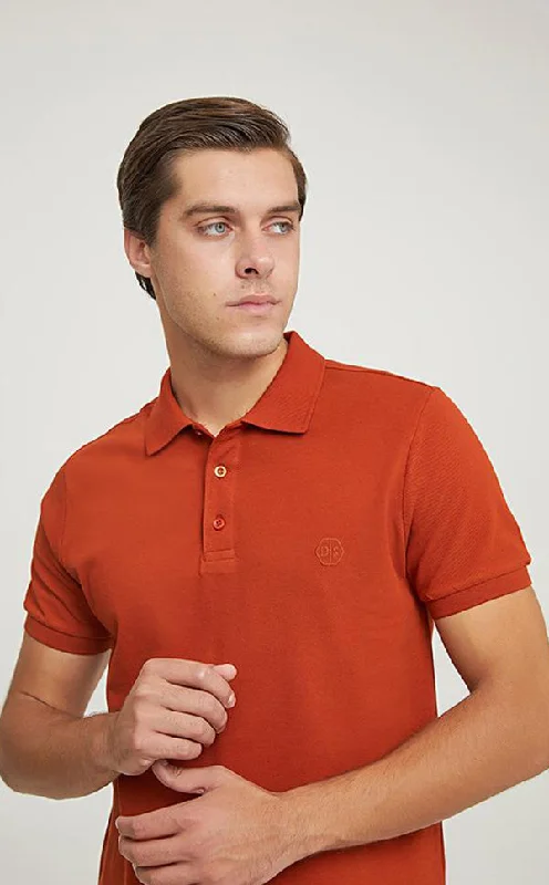 TIME-Limited Offer Ds Damat Polo T-Shirt Regular Fit Orange