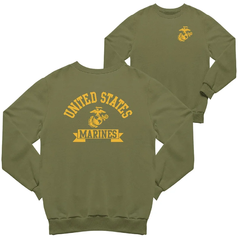 Midnight Madness Marines Ribbon 2-Sided Sweatshirt