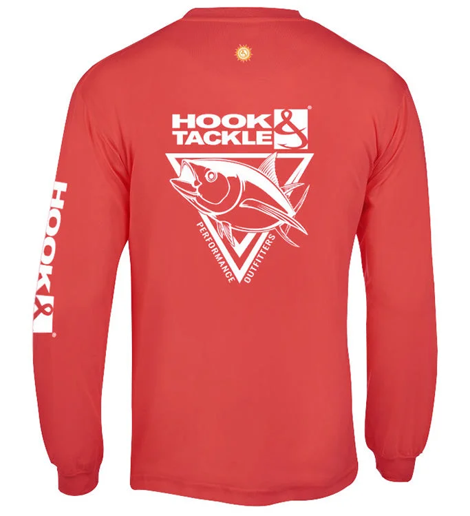 Discount Deals Men's Tuna Triangle L/S UV Fishing T-Shirt