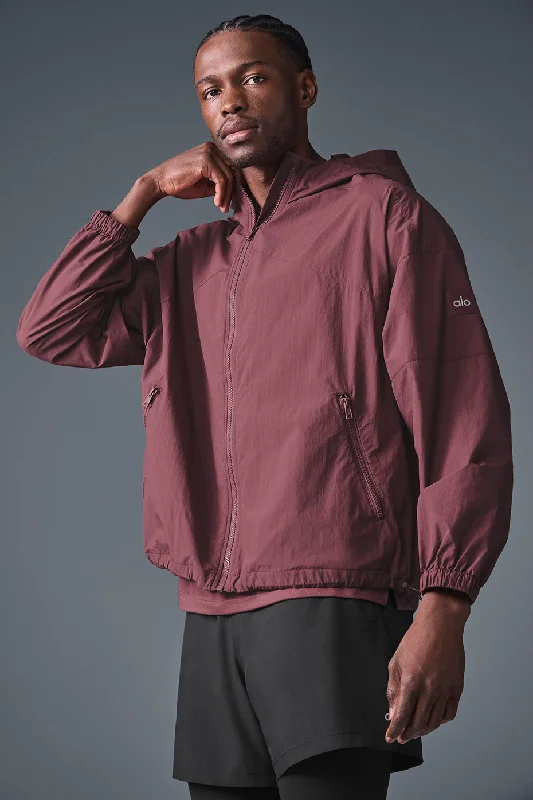 Unmissable Sale Vantage Nylon Ripstop Track Jacket - Burgundy Truffle