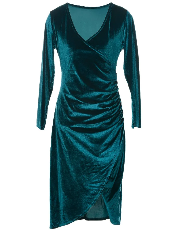 Bargain Blast Velvet Evening Dress - S