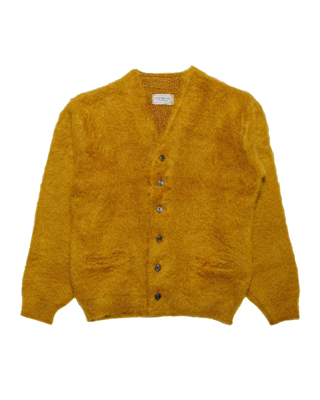 Sale Event The Real McCoy's MC19103 JM Mohair Cardigan Mustard