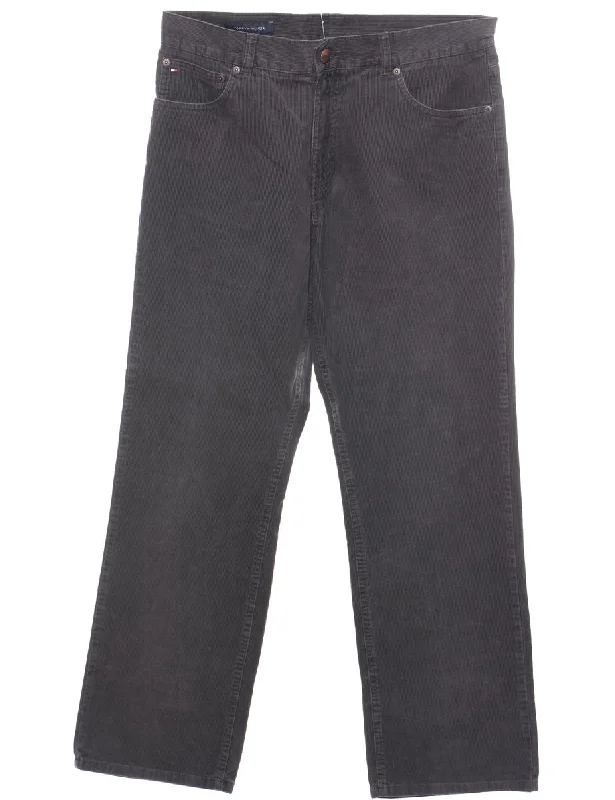One-DAY Sale Tommy Hilfiger Grey Classic Corduroy Trousers - W34 L32