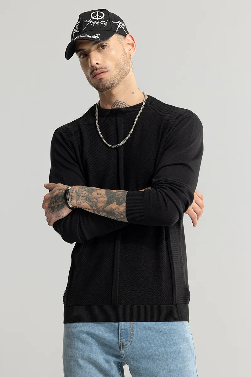 Weekend Discounts to Delight Hygge Black Sweater
