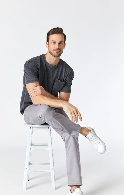 Savings Galore MATT RELAXED STRAIGHT LEG PANTS IN GRAPHITE TWILL