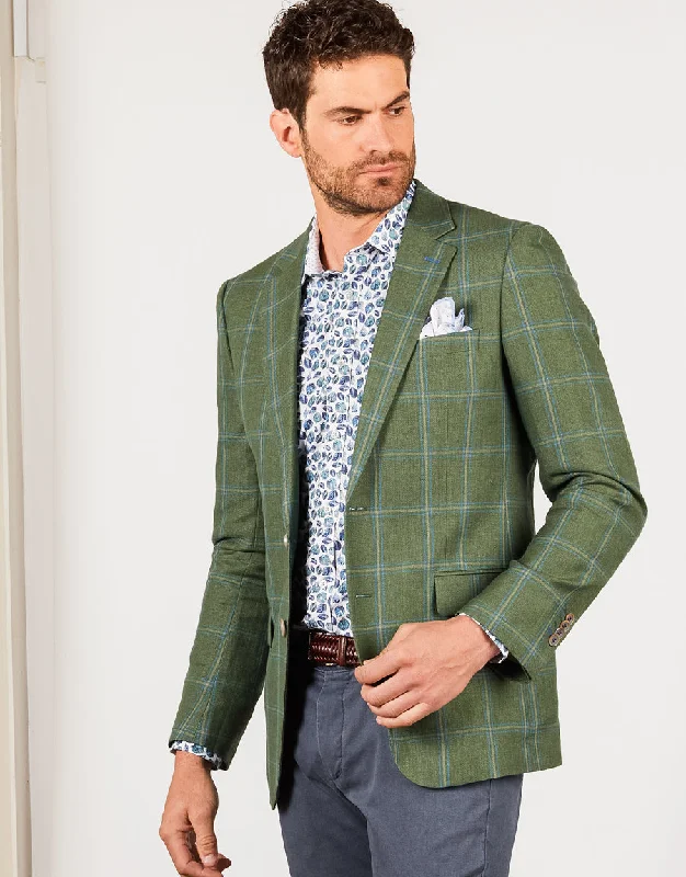 Crazy Deals Barbican Blue Leaf Print Shirt