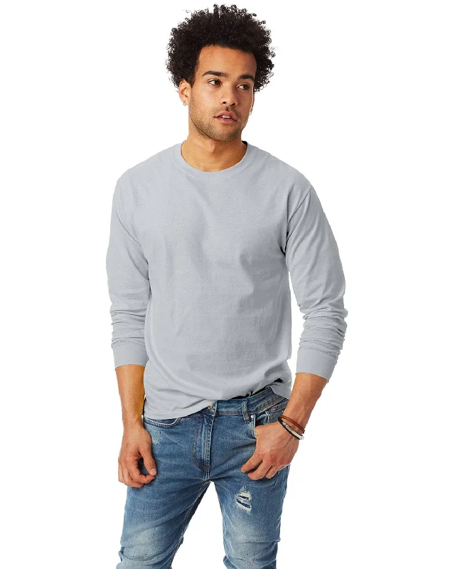 Best Bargains Hanes Tagless ComfortSoft Long Sleeve T-Shirt | Ash