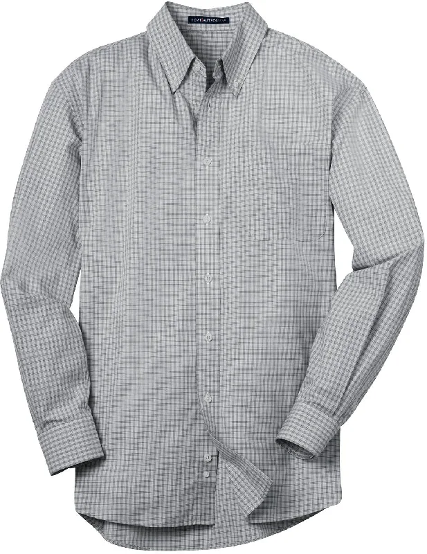 Limited Time Discount Port Authority Plaid Pattern Easy Care Shirt