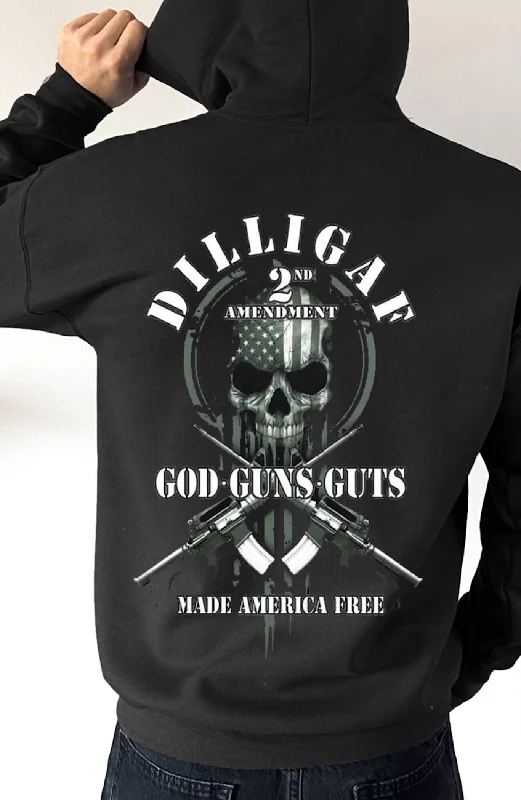 Bonus Offer GOD GUNS GUTS Pullover Hoodie