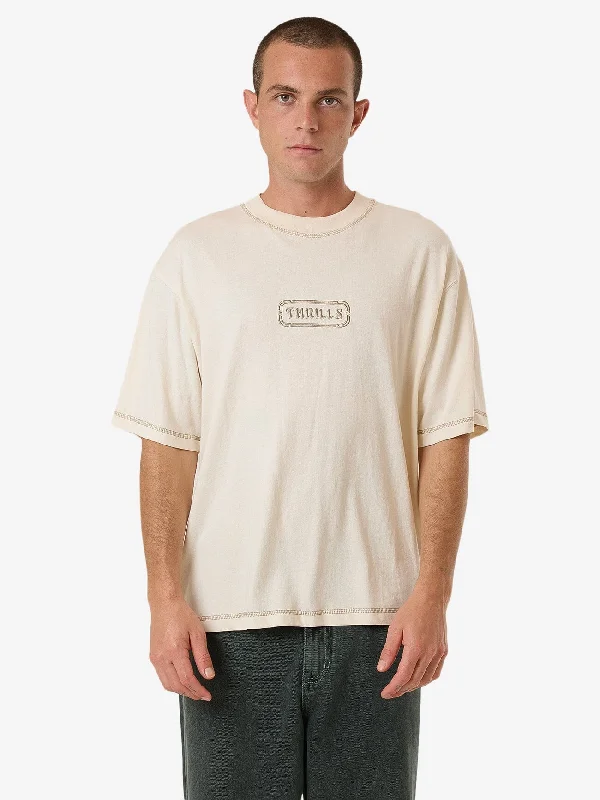 Weekend Deals That Wow Lost In Paradise Embro Box Fit Oversize Short Tee - Unbleached
