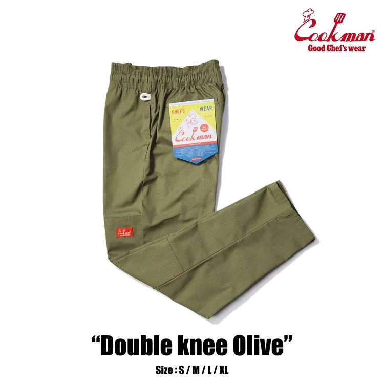 Can't Miss Cookman Chef Pants - Double Knee Ripstop : Olive