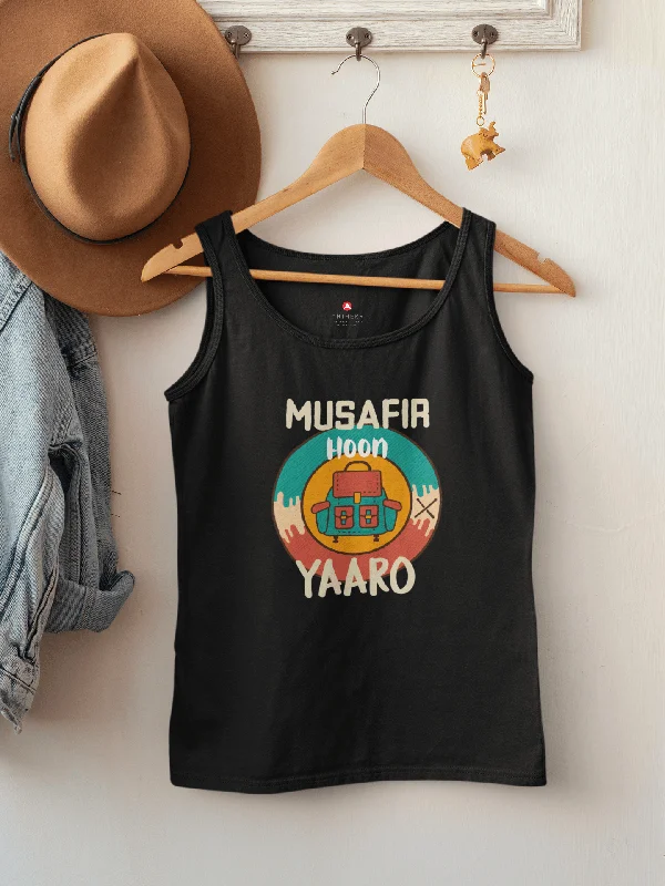 Weekend Offers That Excite "MUSAFIR HOON YAARO"- SLEEVELESS T-SHIRTS