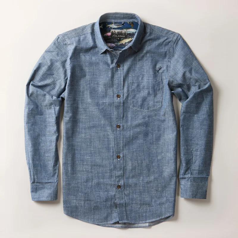 Low Prices Men's Cascade Shirt - Indigo Blue Chambray