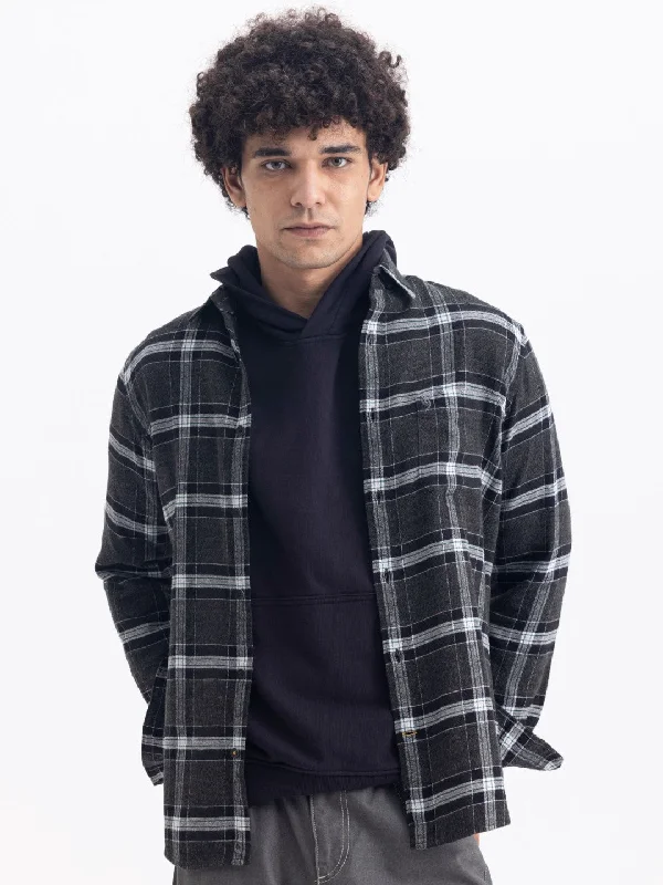 Midnight Sale Green Cotton Checks Shirt