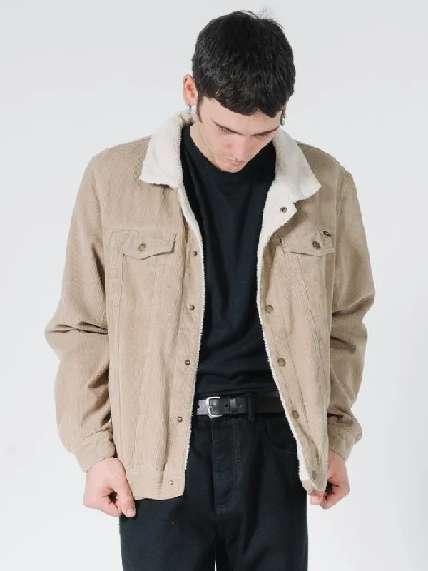 Weekend Flash Sale Sherpa Wanderer Corduroy Jacket - Vintage Khaki