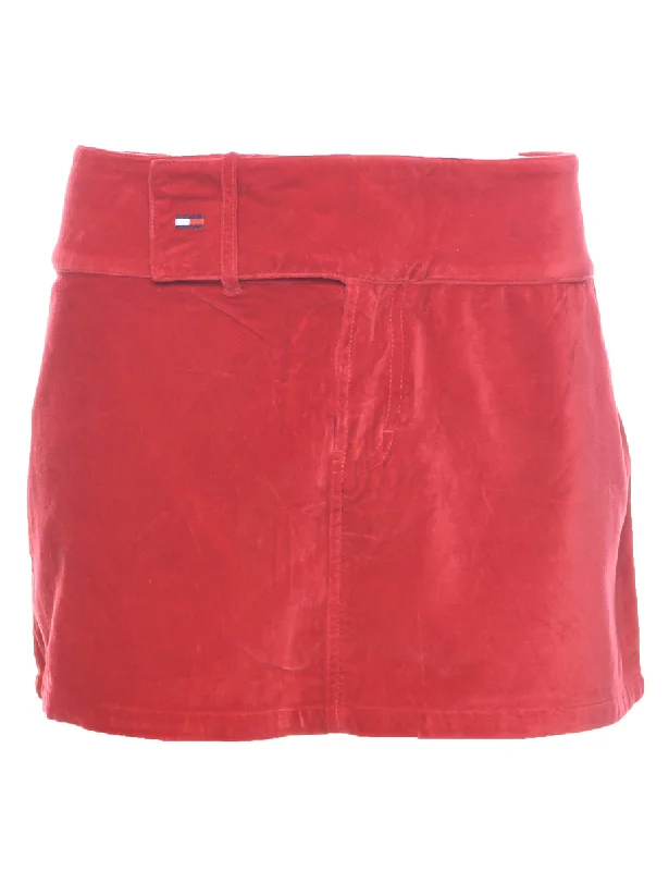 Hurry In Tommy Hilfiger Y2K A-line Skirt - L