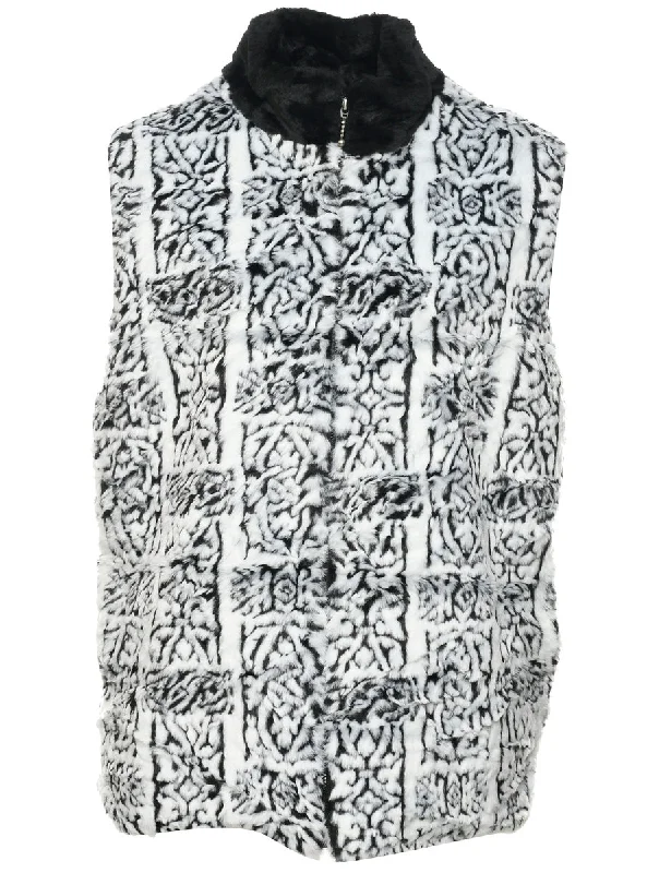 Online Deal White Faux Fur Coat - XL