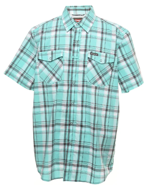 Act Fast Wrangler Checked Western Shirt - L