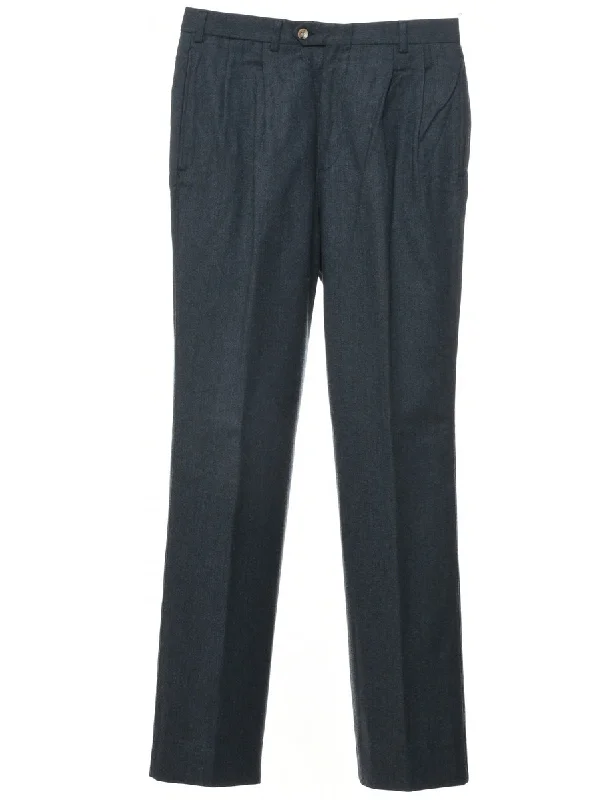 Weekend Deals That Spark Wool Navy Trousers - W31 L32